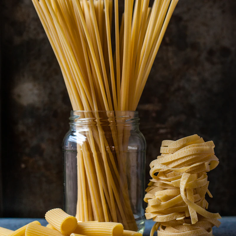 Bronze-Cut Spaghetti Duo — Front view