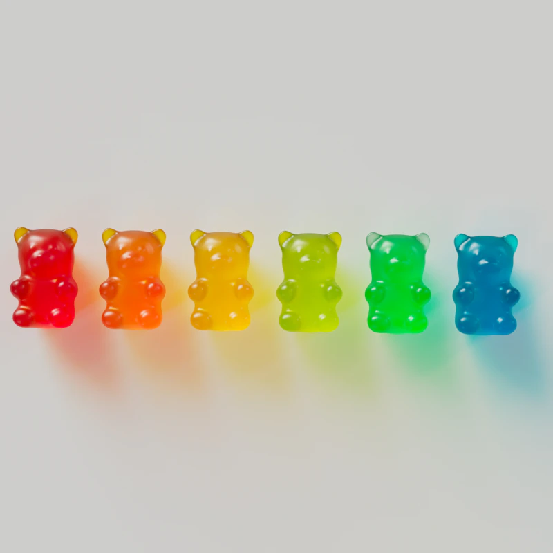 Sour Rainbow Gummies Duo — Front view
